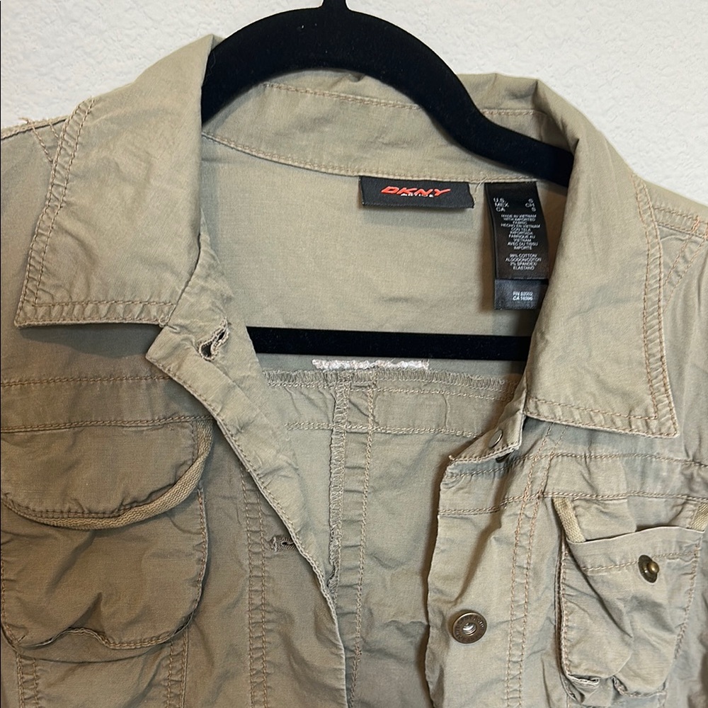 Khaki Button-Up Jacket - Picture 2 of 5